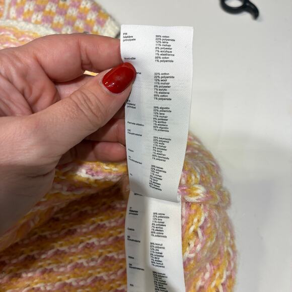 NWT Maje Pink Rhinsetone Knit Maelana Sleeveless Sweater Large - Picture 6 of 11